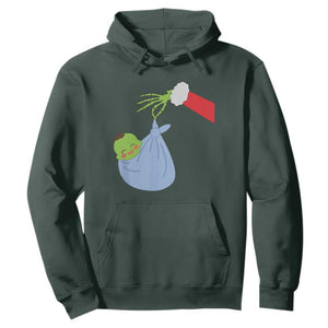 Funny NICU Labor Delivery Nurse Christmas Santa Green Baby Hoodie TS11 Dark Forest Green Print Your Wear