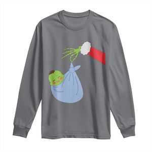 Funny NICU Labor Delivery Nurse Christmas Santa Green Baby Long Sleeve Shirt TS11 Charcoal Print Your Wear