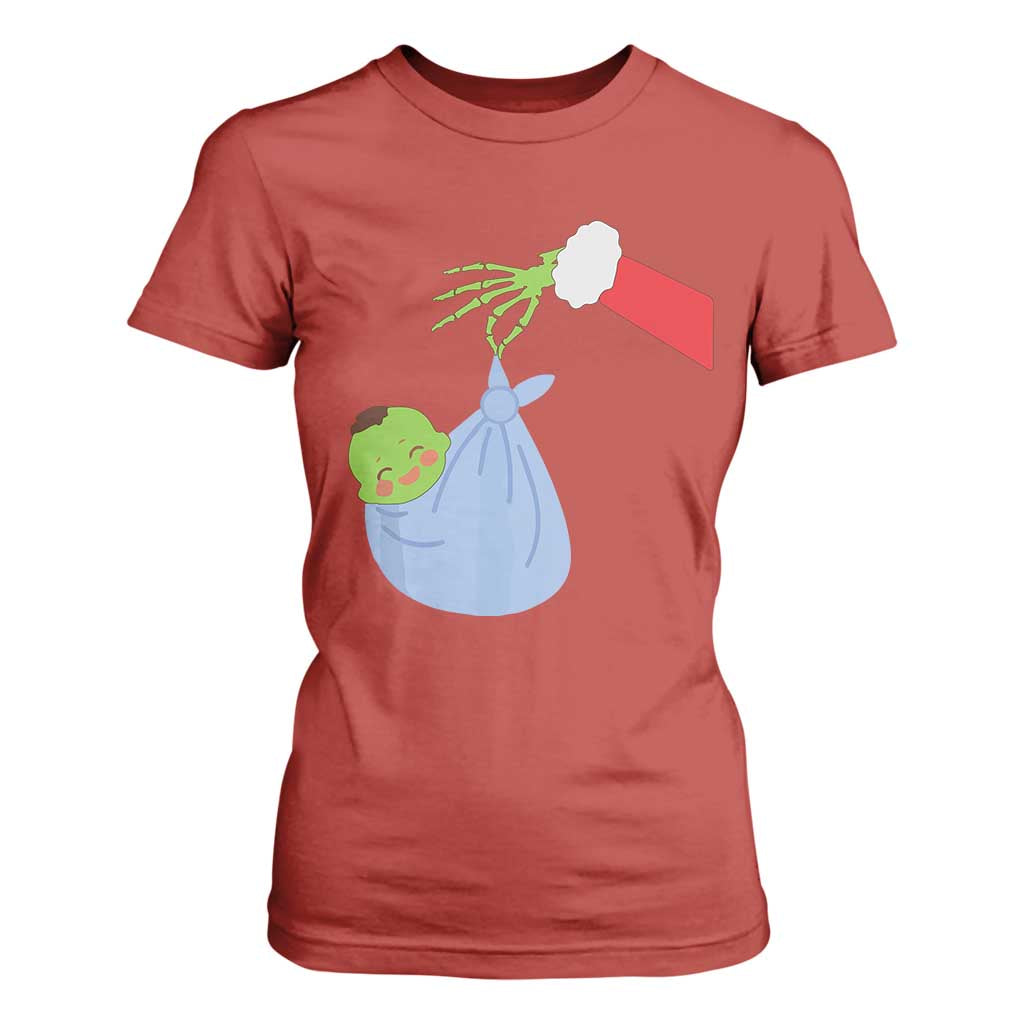 Funny NICU Labor Delivery Nurse Christmas Santa Green Baby T Shirt For Women TS11 Red Print Your Wear