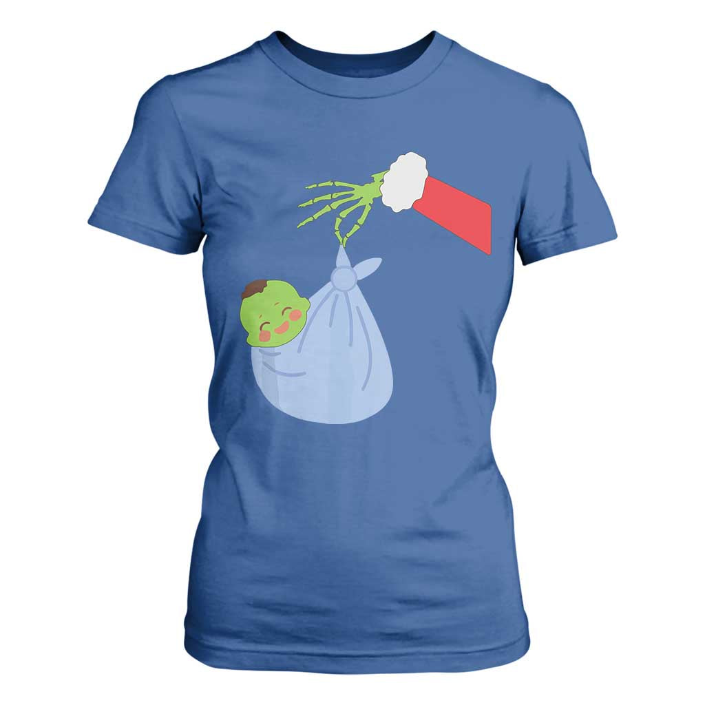 Funny NICU Labor Delivery Nurse Christmas Santa Green Baby T Shirt For Women TS11 Royal Blue Print Your Wear