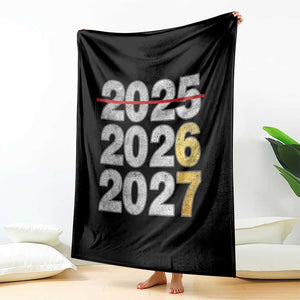 Funny 67 New Year Throw Blanket Happy New Year 2026 2027 Six Seven Meme Faux Glitter Effect Printed TS11 Print Your Wear