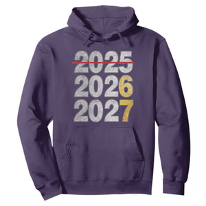 Funny 67 New Year Hoodie Happy New Year 2026 2027 Six Seven Meme Faux Glitter Effect Printed TS11 Purple Print Your Wear