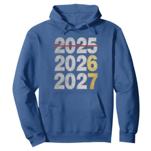 Funny 67 New Year Hoodie Happy New Year 2026 2027 Six Seven Meme Faux Glitter Effect Printed TS11 Royal Blue Print Your Wear