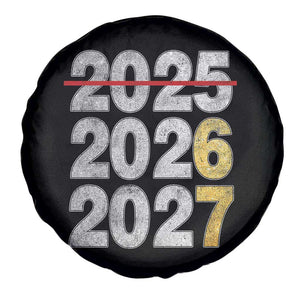 Funny 67 New Year Spare Tire Cover Happy New Year 2026 2027 Six Seven Meme Faux Glitter Effect Printed TS11 Print Your Wear