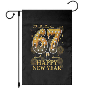 Funny 67 New Years Eve Garden Flag Countdown New Year Party 2026 Six Seven Meme TS11 Black Print Your Wear