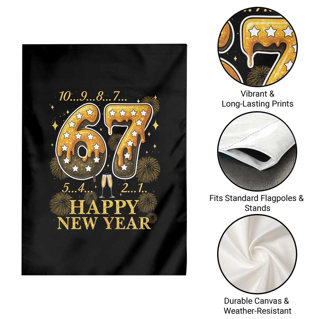 Funny 67 New Years Eve Garden Flag Countdown New Year Party 2026 Six Seven Meme TS11 Print Your Wear