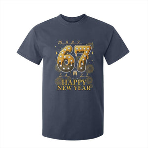 Funny 67 New Years Eve T Shirt For Kid Countdown New Year Party 2026 Six Seven Meme TS11 Navy Print Your Wear