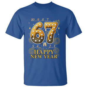 Funny 67 New Years Eve T Shirt Countdown New Year Party 2026 Six Seven Meme TS11 Royal Blue Print Your Wear