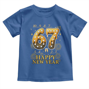 Funny 67 New Years Eve Toddler T Shirt Countdown New Year Party 2026 Six Seven Meme TS11 Royal Blue Print Your Wear