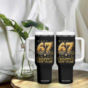 Funny 67 New Years Eve Tumbler With Handle Countdown New Year Party 2026 Six Seven Meme TS11 Print Your Wear