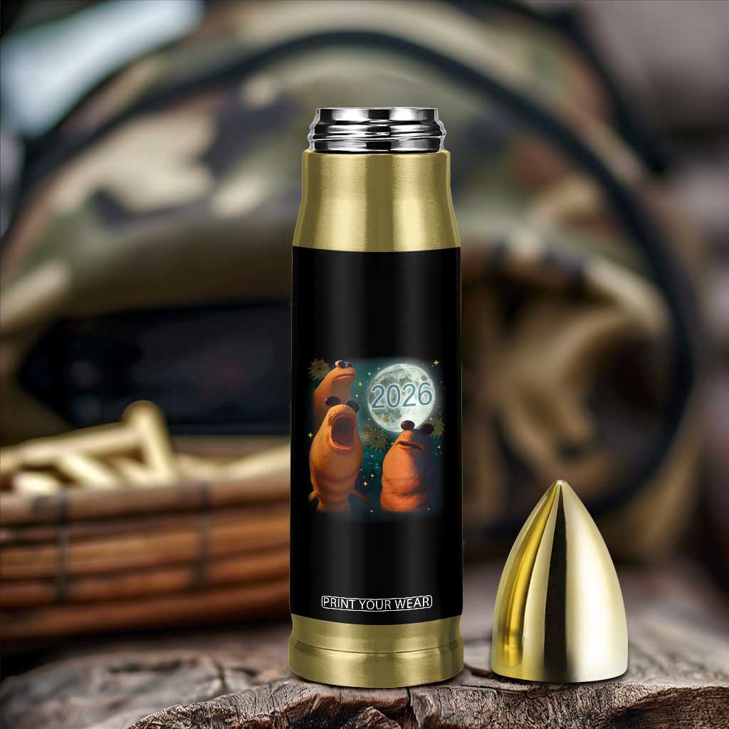 Funny Marcus The Worm New Year Bullet Tumbler Happy New Year 2026 Moon NYE Party TS11 Print Your Wear
