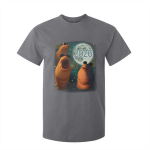 Funny Marcus The Worm New Year T Shirt For Kid Happy New Year 2026 Moon NYE Party TS11 Charcoal Print Your Wear