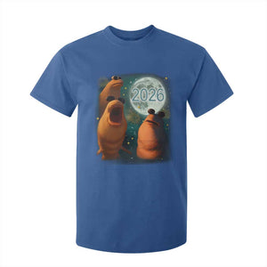 Funny Marcus The Worm New Year T Shirt For Kid Happy New Year 2026 Moon NYE Party TS11 Royal Blue Print Your Wear