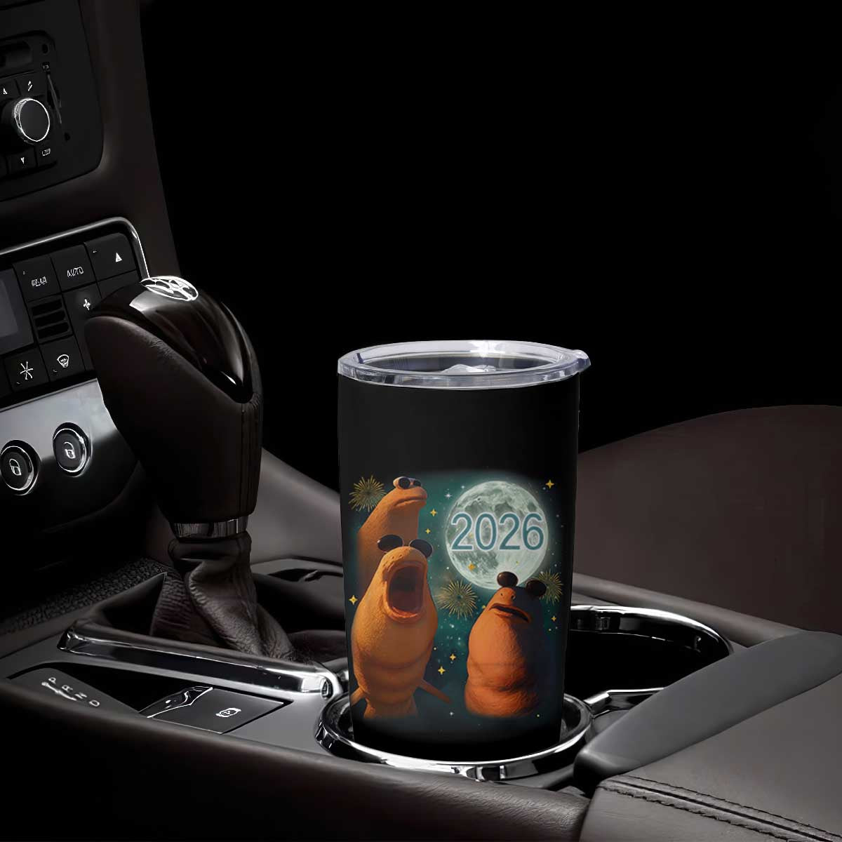 Funny Marcus The Worm New Year Tumbler Cup Happy New Year 2026 Moon NYE Party TS11 Print Your Wear
