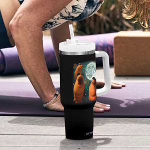 Funny Marcus The Worm New Year Tumbler With Handle Happy New Year 2026 Moon NYE Party TS11 Print Your Wear