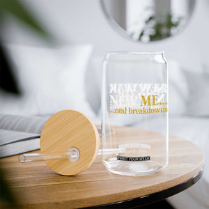 New Year New Me Mental Breakdowns Glass Can Funny New Year Party Faux Glitter TS11 Print Your Wear