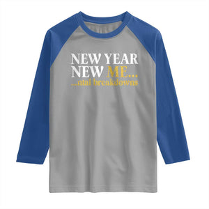 New Year New Me Mental Breakdowns Raglan Shirt Funny New Year Party Faux Glitter TS11 Sport Gray Royal Print Your Wear