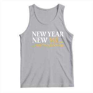 New Year New Me Mental Breakdowns Tank Top Funny New Year Party Faux Glitter TS11 Athletic Heather Print Your Wear