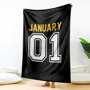 Funny January 01 New Years Eve Party Throw Blanket TS11 Print Your Wear