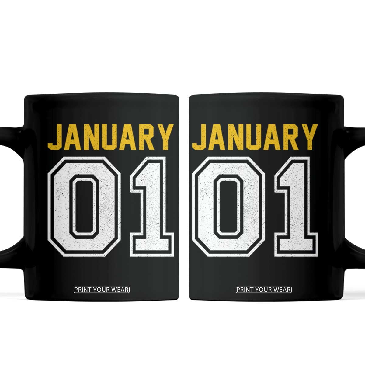 Funny January 01 New Years Eve Party Coffee Mug TS11 Black Print Your Wear