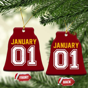 Funny January 01 New Years Eve Party Ceramic Ornament TS11 Print Your Wear