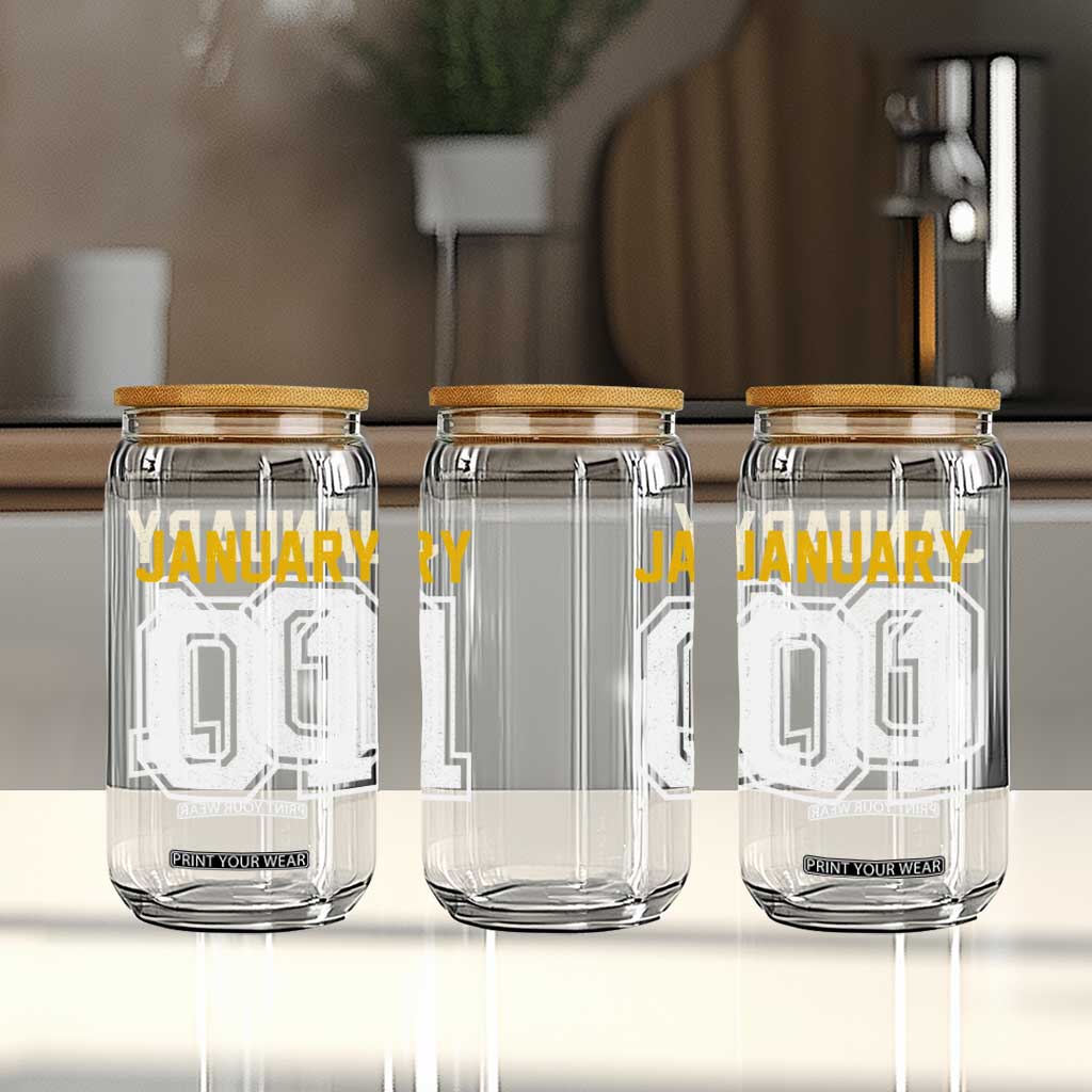 Funny January 01 New Years Eve Party Glass Can TS11 Print Your Wear