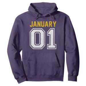 Funny January 01 New Years Eve Party Hoodie TS11 Purple Print Your Wear