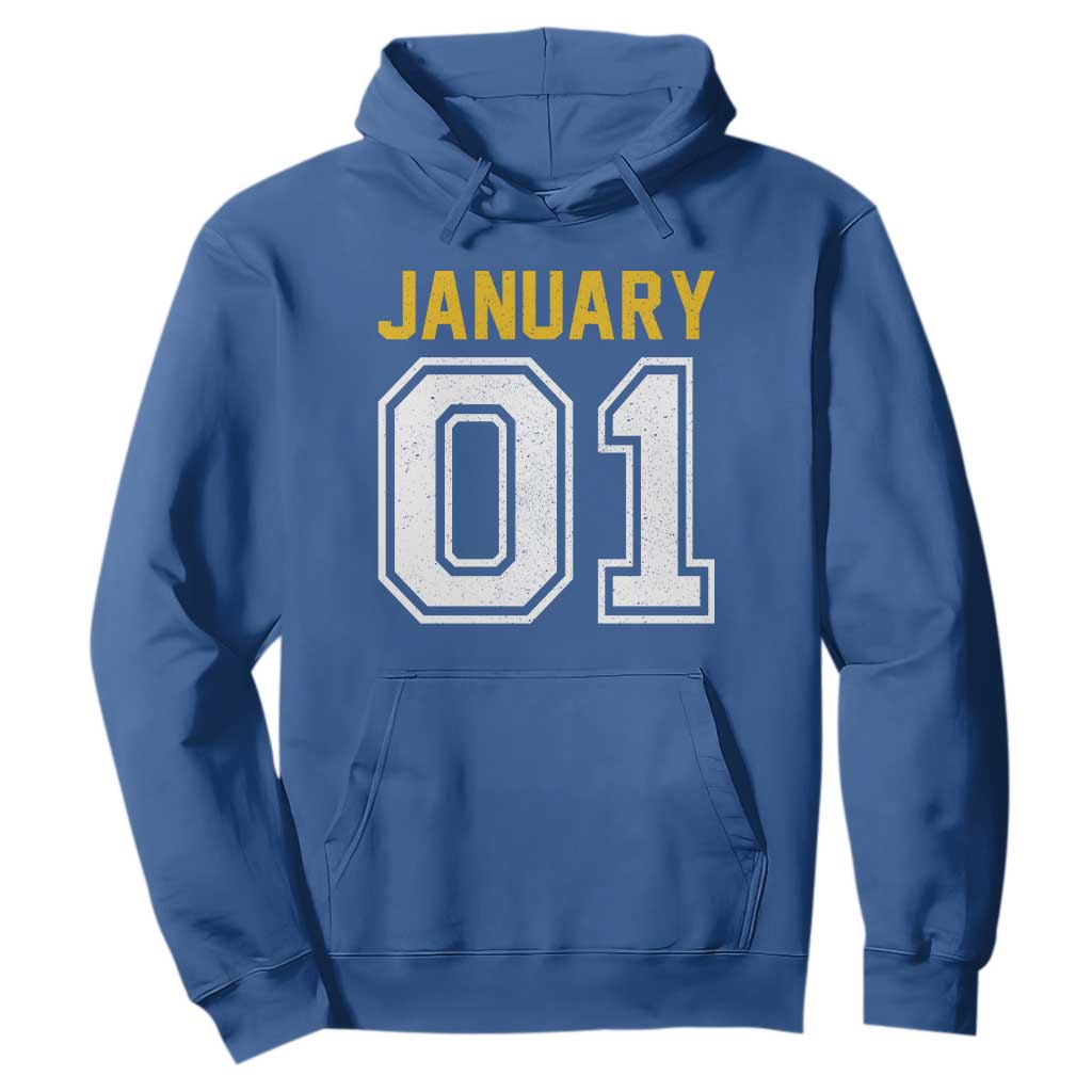 Funny January 01 New Years Eve Party Hoodie TS11 Royal Blue Print Your Wear