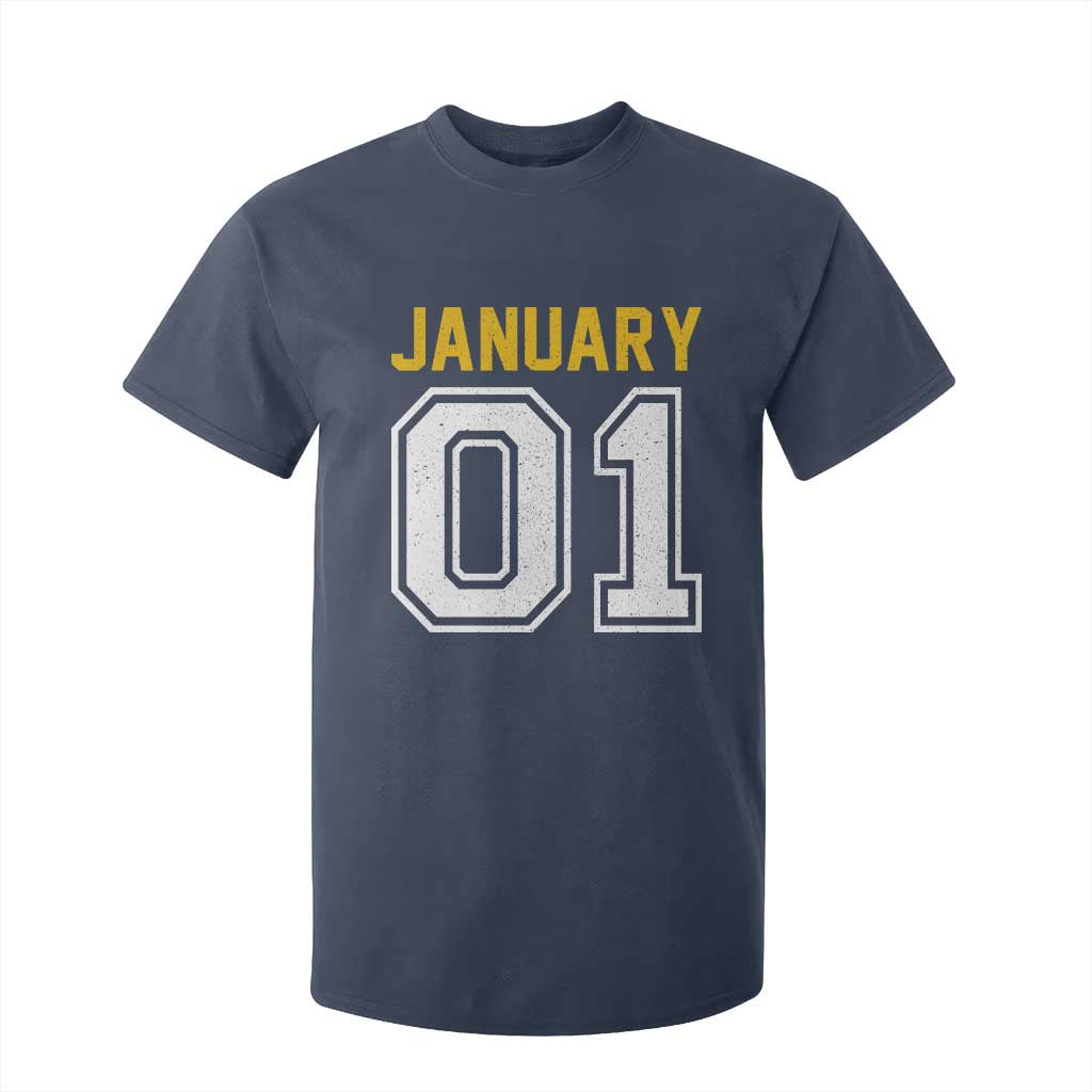 Funny January 01 New Years Eve Party T Shirt For Kid TS11 Navy Print Your Wear