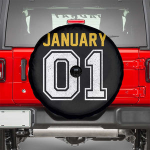 Funny January 01 New Years Eve Party Spare Tire Cover TS11 Black Print Your Wear