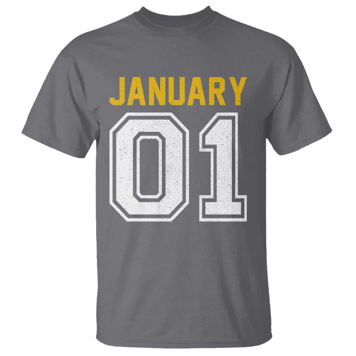 Funny January 01 New Years Eve Party T Shirt TS11 Charcoal Print Your Wear