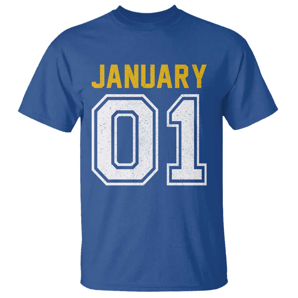 Funny January 01 New Years Eve Party T Shirt TS11 Royal Blue Print Your Wear