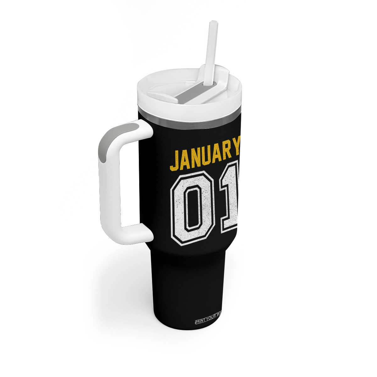Funny January 01 New Years Eve Party Tumbler With Handle TS11 Print Your Wear
