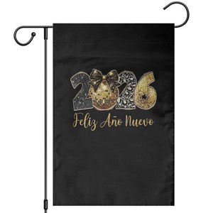 Spanish New Year 2026 Garden Flag Feliz Ano Nuevo NYE Party Disco Ball TS11 Black Print Your Wear