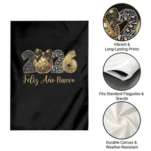 Spanish New Year 2026 Garden Flag Feliz Ano Nuevo NYE Party Disco Ball TS11 Print Your Wear