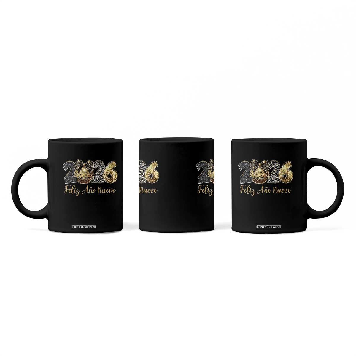 Spanish New Year 2026 Coffee Mug Feliz Ano Nuevo NYE Party Disco Ball TS11 Print Your Wear