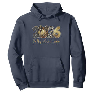 Spanish New Year 2026 Hoodie Feliz Ano Nuevo NYE Party Disco Ball TS11 Navy Print Your Wear