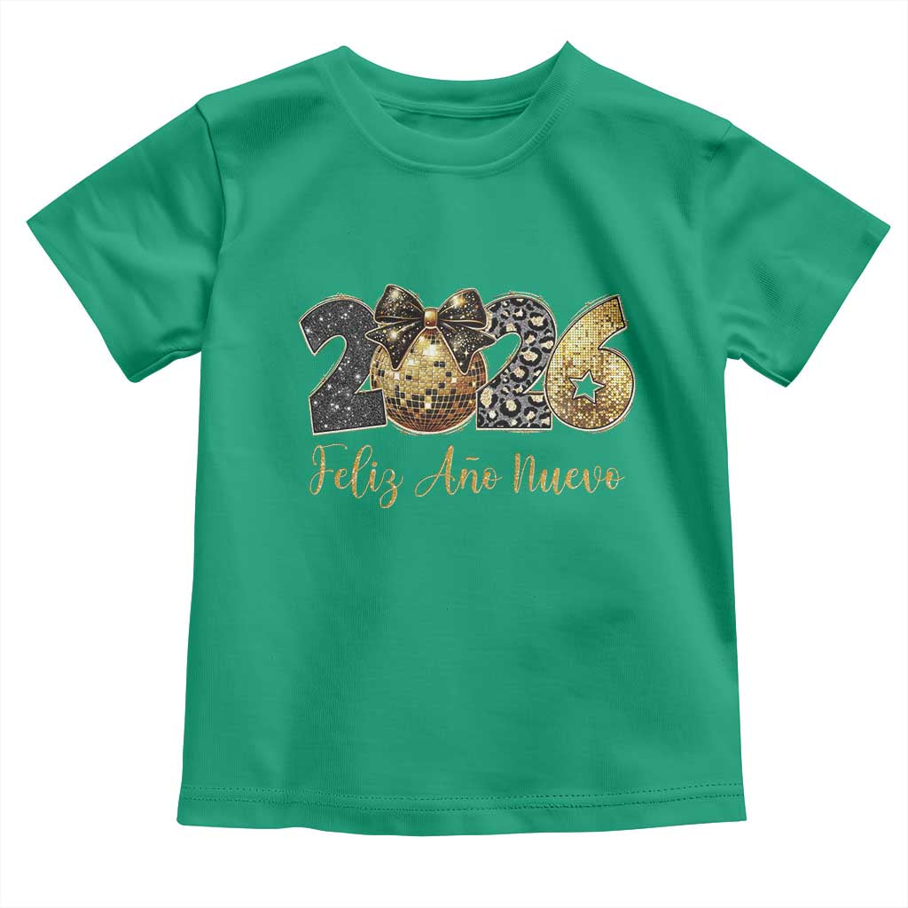 Spanish New Year 2026 Toddler T Shirt Feliz Ano Nuevo NYE Party Disco Ball TS11 Irish Green Print Your Wear