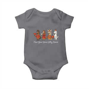 Funny Chinese New Year 2026 Baby Onesie New Year Same Silly Horse TS11 Charcoal Print Your Wear