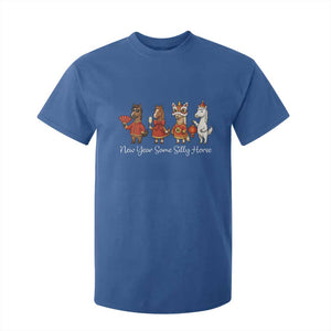 Funny Chinese New Year 2026 T Shirt For Kid New Year Same Silly Horse TS11 Royal Blue Print Your Wear