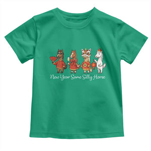 Funny Chinese New Year 2026 Toddler T Shirt New Year Same Silly Horse TS11 Irish Green Print Your Wear