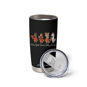 Funny Chinese New Year 2026 Tumbler Cup New Year Same Silly Horse TS11 Print Your Wear