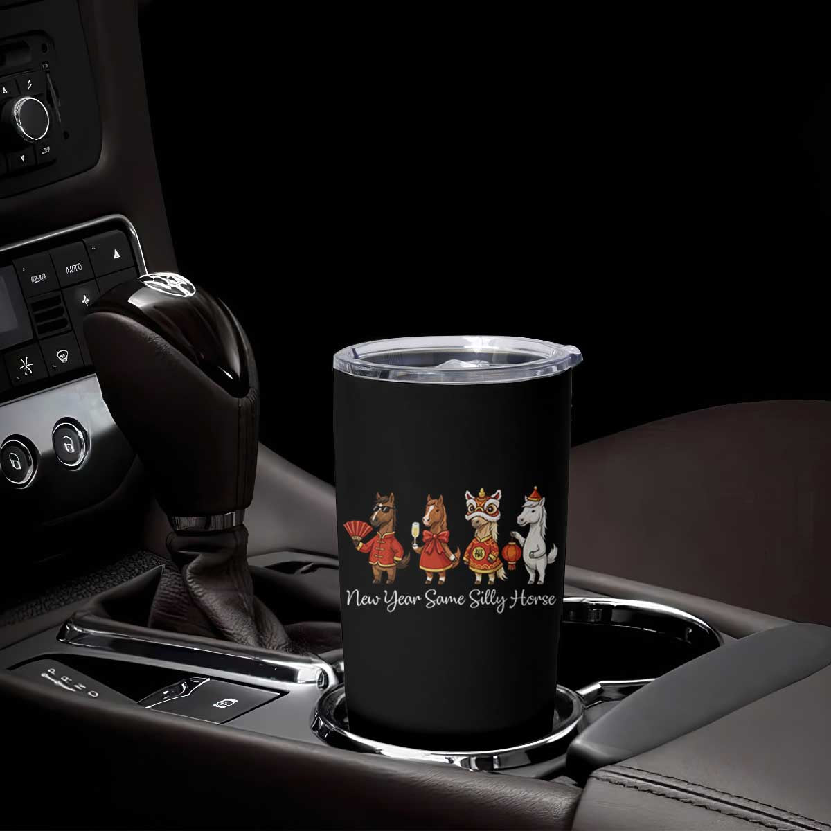 Funny Chinese New Year 2026 Tumbler Cup New Year Same Silly Horse TS11 Print Your Wear