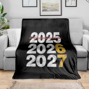 Funny 67 New Year Throw Blanket Happy New Year 2026 2027 Six Seven Meme TS11 Print Your Wear