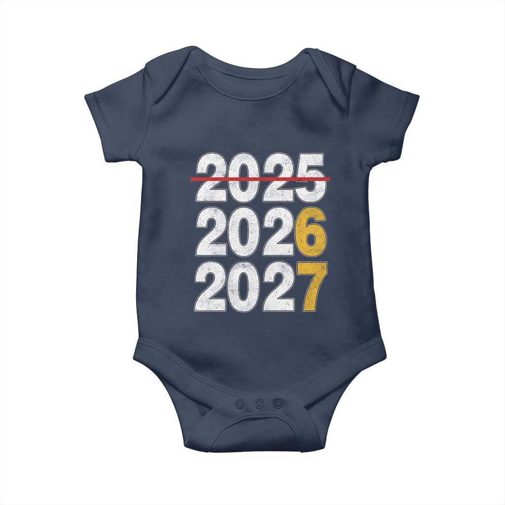 Funny 67 New Year Baby Onesie Happy New Year 2026 2027 Six Seven Meme TS11 Navy Print Your Wear