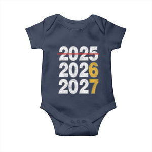 Funny 67 New Year Baby Onesie Happy New Year 2026 2027 Six Seven Meme TS11 Navy Print Your Wear
