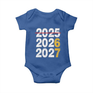 Funny 67 New Year Baby Onesie Happy New Year 2026 2027 Six Seven Meme TS11 Royal Blue Print Your Wear