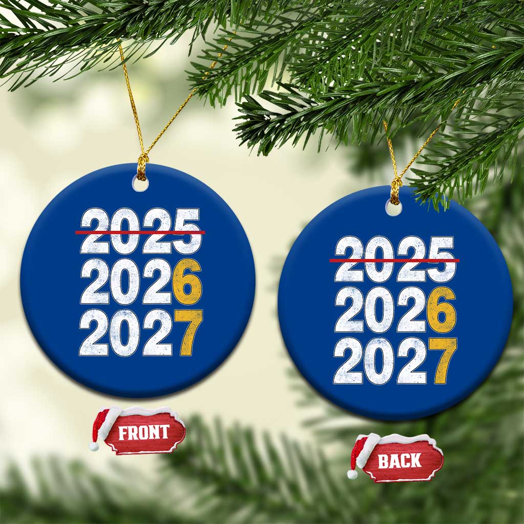 Funny 67 New Year Ceramic Ornament Happy New Year 2026 2027 Six Seven Meme TS11 1pc Blue Print Your Wear