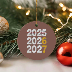 Funny 67 New Year Ceramic Ornament Happy New Year 2026 2027 Six Seven Meme TS11 1pc Mocha Print Your Wear