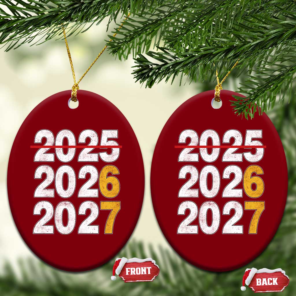 Funny 67 New Year Ceramic Ornament Happy New Year 2026 2027 Six Seven Meme TS11 Print Your Wear